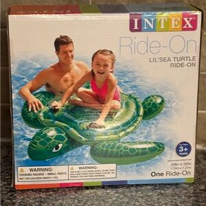 🆕 Inflatable Green Sea Turtle Ride-On